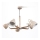 Hængende lysekrone KALITHEA 5xE27/60W/230V beige