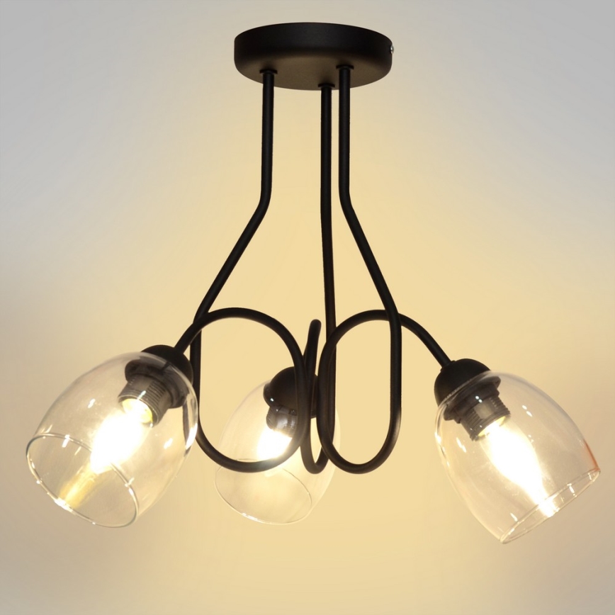 Hængende lysekrone MARIETTA 3xE27/15W/230V