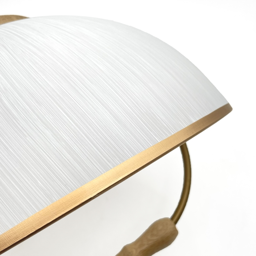 Højdejusterbar pendel RAMONA 1xE27/60W/230V brun/hvid/eg