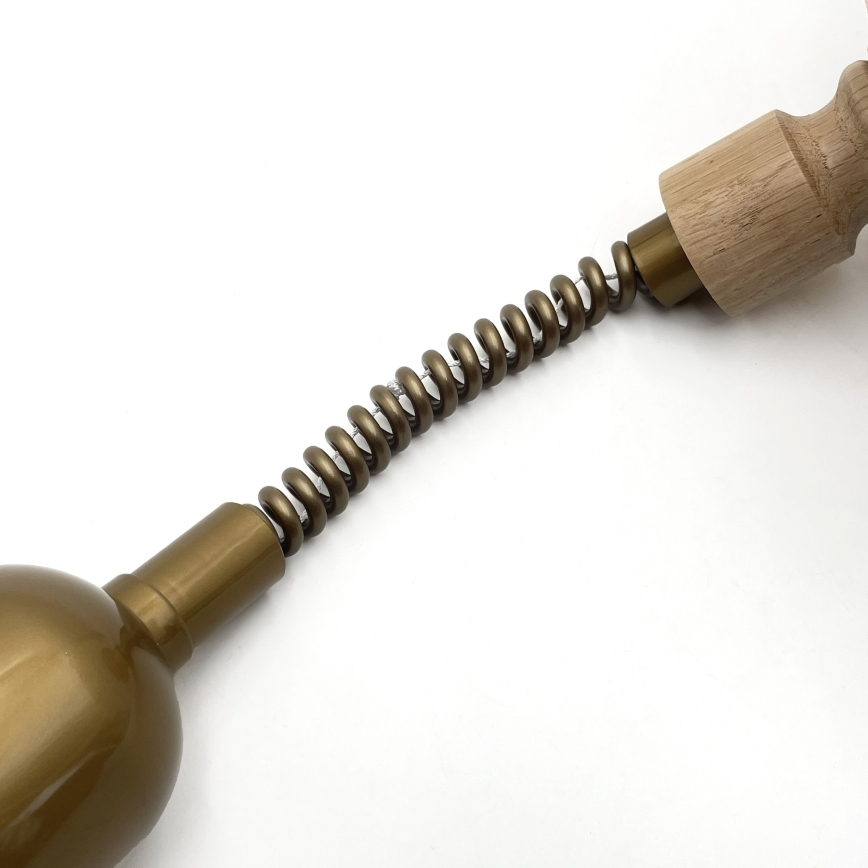 Højdejusterbar pendel RAMONA 1xE27/60W/230V brun/hvid/eg