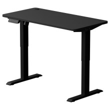 Højdejusterbar skrivebord LEVANO 120x60 cm sort
