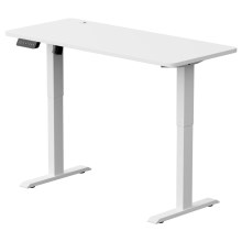 Højdejusterbar skrivebord LEVANO 140x60 cm hvid
