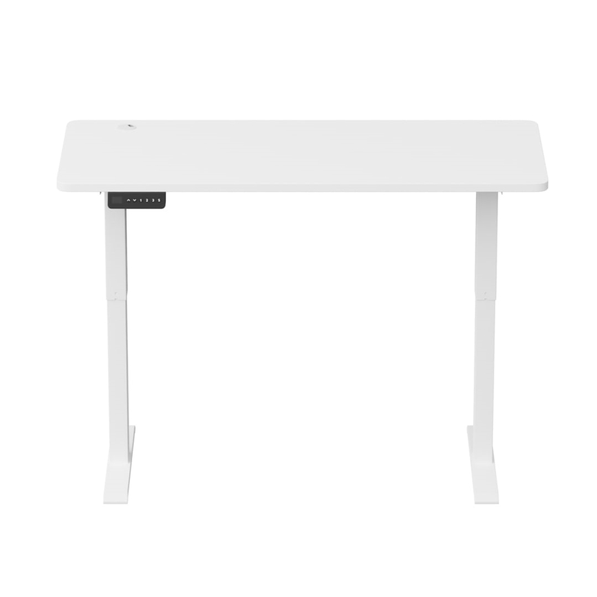 Højdejusterbar skrivebord LEVANO 140x60 cm hvid