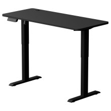 Højdejusterbar skrivebord LEVANO 140x60 cm sort