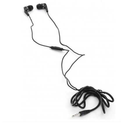 Høretelefoner FIESTA MIC MINI JACK 3,5 mm sort