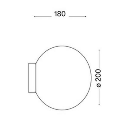 Ideal Lux 59815 - LED RGBW dæmpbar væglampe MAPA 1xE27/12W/230V 2700-6500K