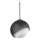 Ideal Lux - BLOOM pendel med kabel 1xE27/42W/230V Ø 30 cm sort
