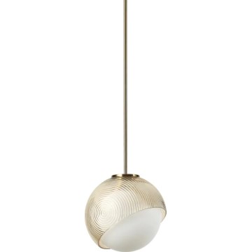 Ideal Lux - BLOOM pendel på kabel 1xE27/42W/230V Ø 17 cm guld/røget beige