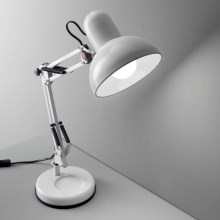 Ideal Lux - Bordlampe 1xE27/40W/230V hvid