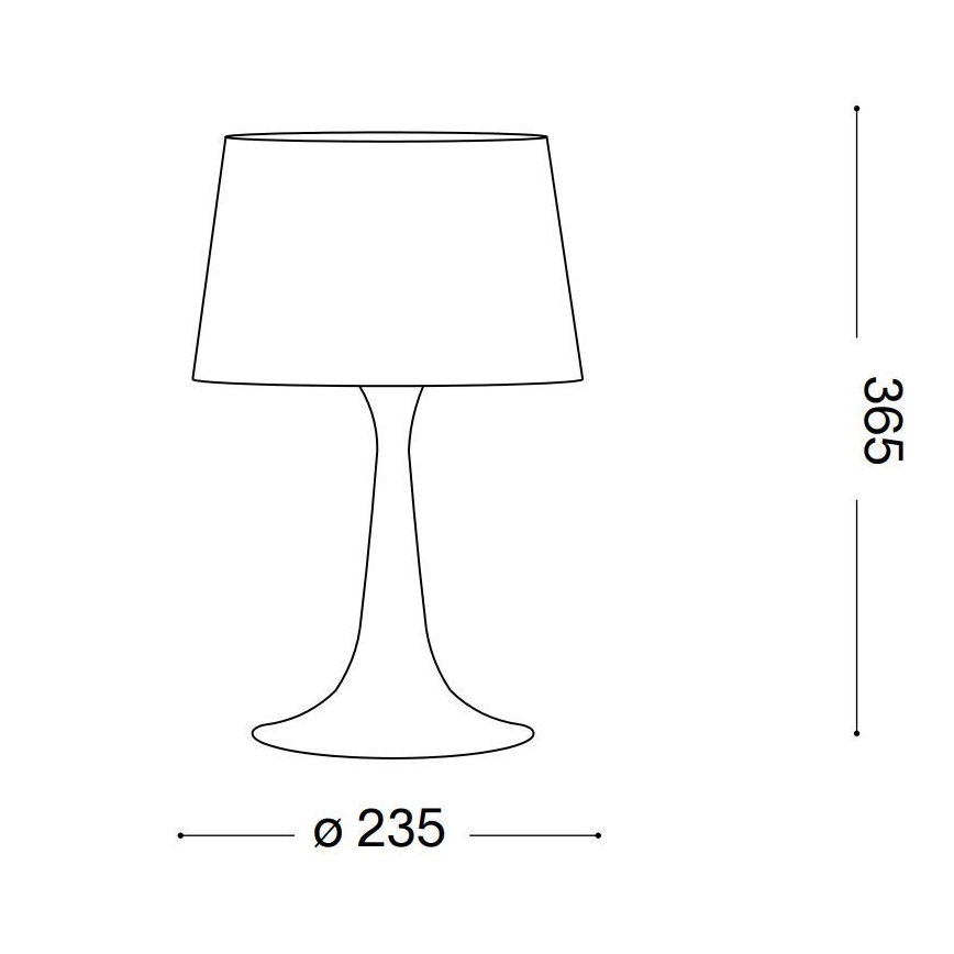 Ideal Lux - Bordlampe 1xE27/60W/230V