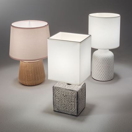 Ideal Lux - Bordlampe KALI 1xE14/40W/230V creme/beige