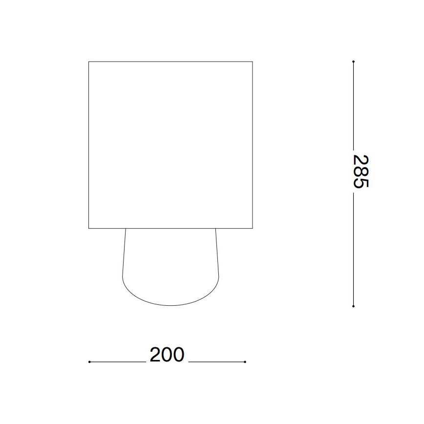 Ideal Lux - Bordlampe KALI 1xE14/40W/230V creme/beige