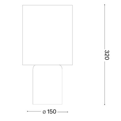 Ideal Lux - Bordlampe KALI 1xE14/40W/230V cremefarvet