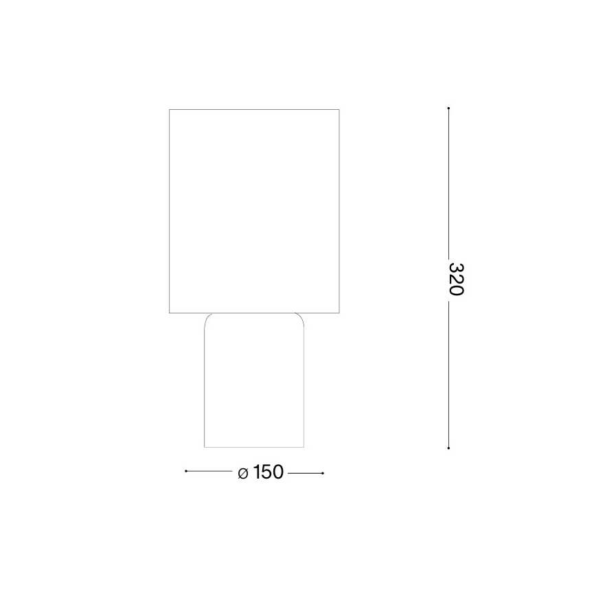 Ideal Lux - Bordlampe KALI 1xE14/40W/230V cremefarvet