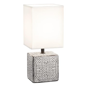 Ideal Lux - Bordlampe KALI 1xE14/40W/230V hvid/grå