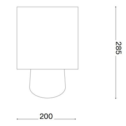 Ideal Lux - Bordlampe KALI 1xE14/40W/230V keramik/cremefarvet/beige