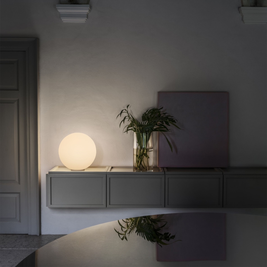 Ideal Lux - Bordlampe MAPA 1x E27, 42 W, 230 V, Ø 20 cm, hvid