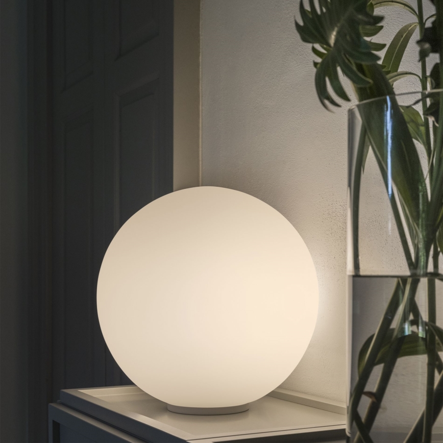 Ideal Lux - Bordlampe MAPA 1x E27, 42 W, 230 V, Ø 20 cm, hvid