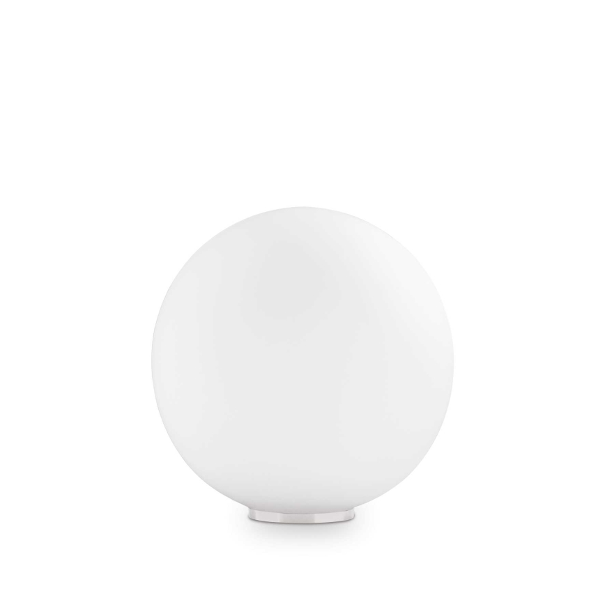 Ideal Lux - Bordlampe MAPA 1xE27/42W/230V Ø 30 cm hvid