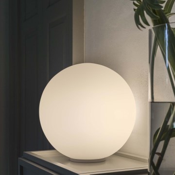 Ideal Lux - Bordlampe MAPA 1xE27/42W/230V Ø 40 cm hvid