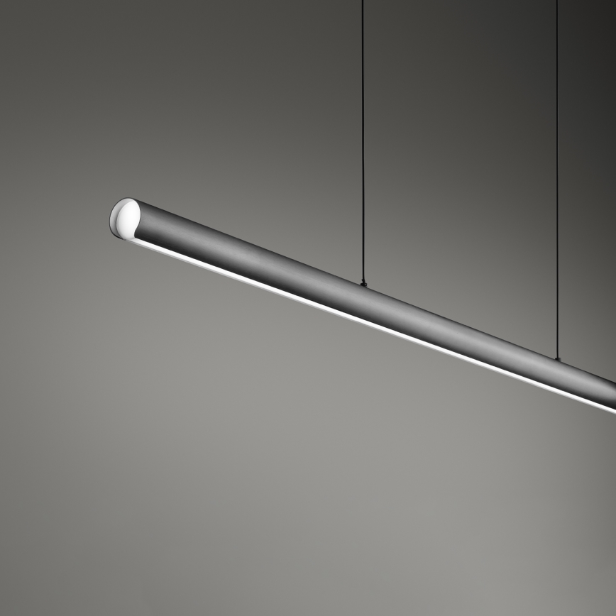 Ideal Lux - Dæmpbar LED-pendel med wireophæng DORICA LED/35W/230V CRI 90 140 cm grå
