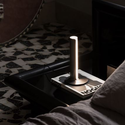 Ideal Lux - Dæmpbar LED-bordlampe DORICA LED/8W/230V CRI 90 sort