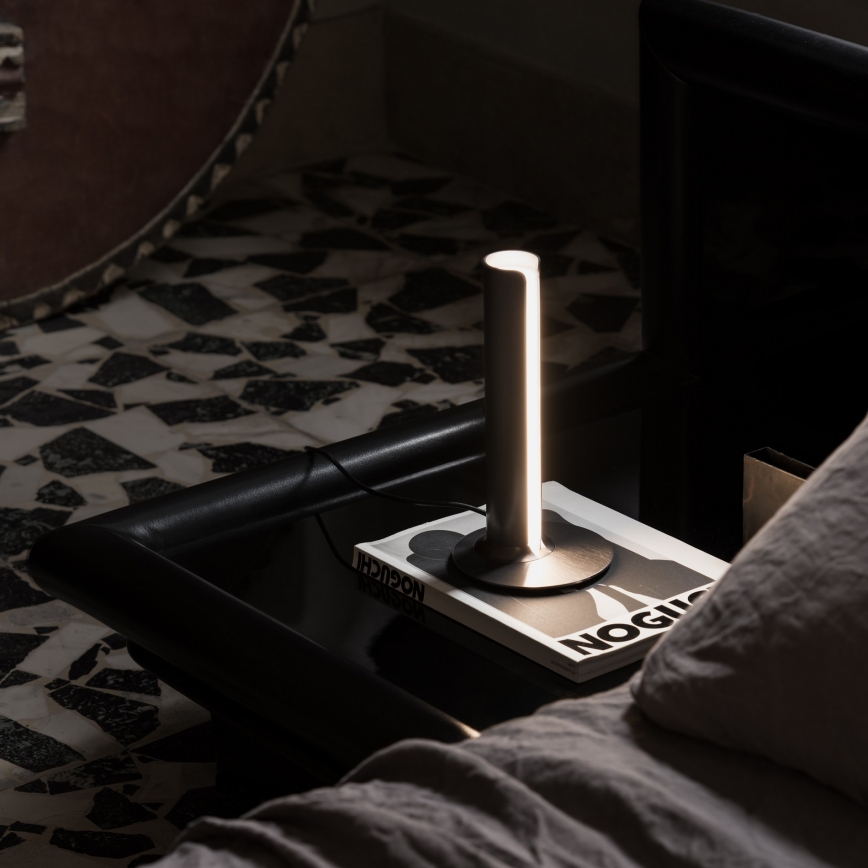 Ideal Lux - Dæmpbar LED-bordlampe DORICA LED/8W/230V CRI 90 sort