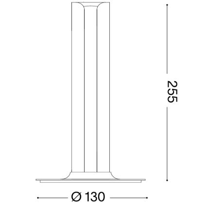 Ideal Lux - Dæmpbar LED-bordlampe DORICA LED/8W/230V CRI 90 sort