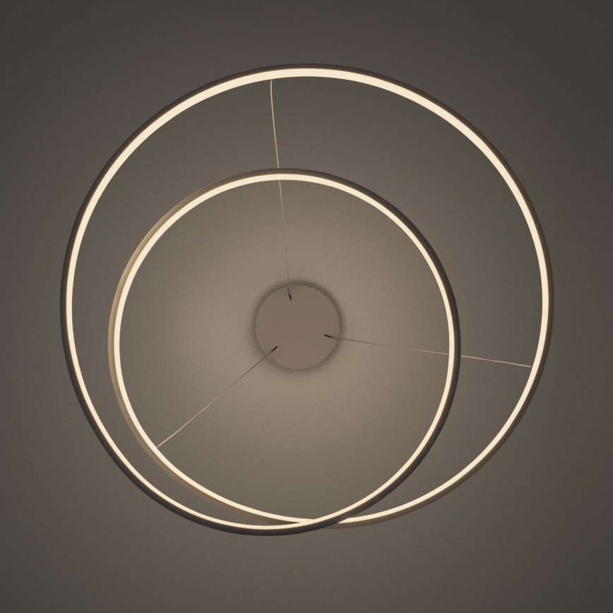 Ideal Lux - Dæmpbar LED-pendel med wireophæng OZ LED/48W/230V Ø 60 cm CRI 90 hvid