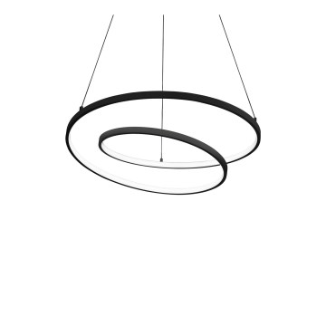 Ideal Lux - Dæmpbar LED-pendel på kabel OZ LED/48W/230V diameter 60 cm CRI 90 sort