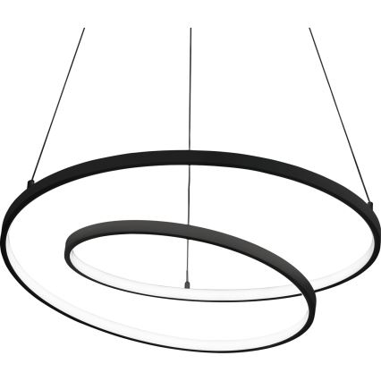 Ideal Lux - LED-dæmpbar pendel med wire OZ LED/55W/230V Ø 80 cm CRI 90 sort