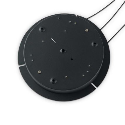 Ideal Lux - LED-dæmpbar pendel med wire OZ LED/55W/230V Ø 80 cm CRI 90 sort