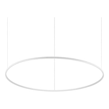 Ideal Lux - Dæmpbar pendel på kabel ORACLE SLIM LED/77W/230V 3000K CRI 90 Ø 150 cm hvid