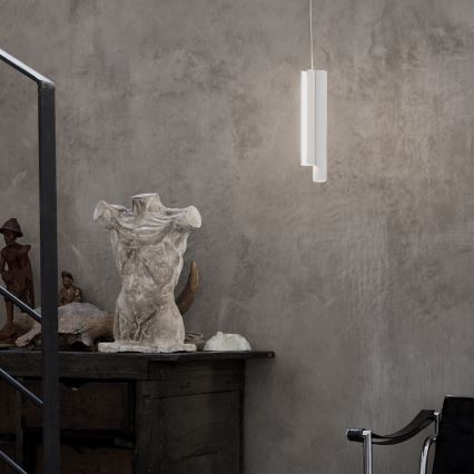 Ideal Lux - Dæmpbar LED-pendel på wire DORICA 3xLED/9W/230V CRI 90 Ø 9,5 cm hvid