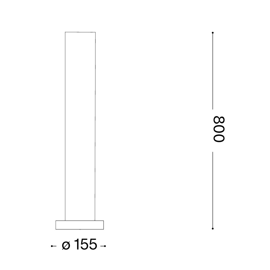 Ideal Lux - EDO OUTDOOR udendørslampe 1xGX53/15W/230V 80 cm IP65 brun