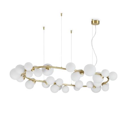 Ideal Lux - Erstatningslampskærm til lysekrone/armatur/lampe PERLAGE, Ø 12 cm, hvid