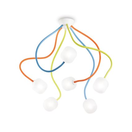 Ideal Lux - Erstatningsskærm til lysekrone OCTOPUS G9 Ø 10 cm hvid