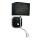 Ideal Lux - Fleksibel LED lampe 1xE14/40W/230V + LED/1W/230V sort