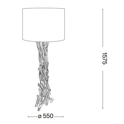 Ideal Lux - Gulvlampe DRIFTWOOD 1xE27/60W/230V