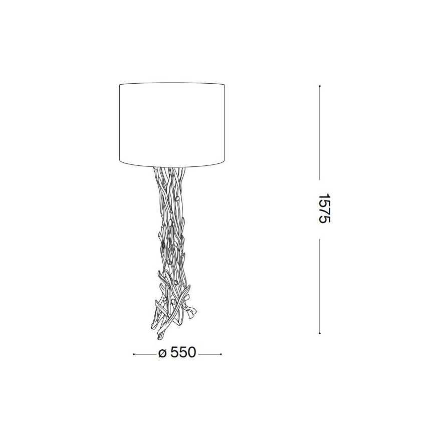 Ideal Lux - Gulvlampe DRIFTWOOD 1xE27/60W/230V