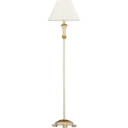 Ideal Lux - Gulvlampe FIRENZE 1xE14/40W/230V hvid/guldfarvet