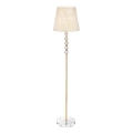 Ideal Lux - Gulvlampe i krystal QUEEN 1xE27/60W/230V guldfarvet