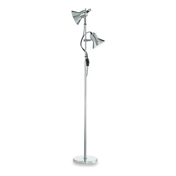 Ideal Lux - Gulvlampe POLLY 2xE27/60W/230V blank krom