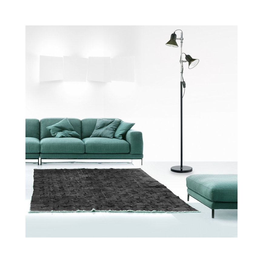 Ideal Lux - Gulvlampe POLLY 2xE27/60W/230V sort