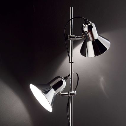 Ideal Lux - Gulvlampe POLLY 2xE27/60W/230V sort