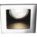 Ideal Lux - Indbygningsspot FUNKY 1xGU10/50W/230V 9x9 cm blank krom