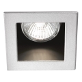 Ideal Lux - Indbygningsspot FUNKY 1xGU10/50W/230V 9x9 cm mat krom
