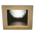 Ideal Lux - Indbygningsspot FUNKY 1xGU10/50W/230V 9x9 cm messing