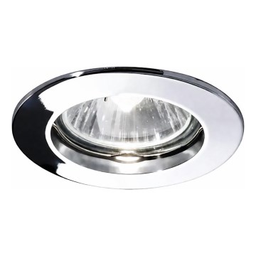 Ideal Lux - Indbygningsspot JAZZ 1xGU10/50W/230V Ø 7,7 cm blank krom