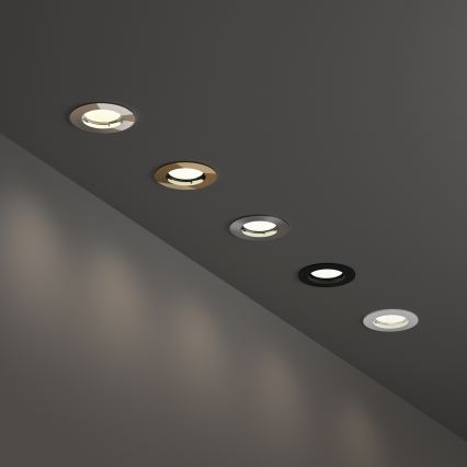 Ideal Lux - Indbygningsspot JAZZ 1xGU10/50W/230V Ø 7,7 cm blank krom